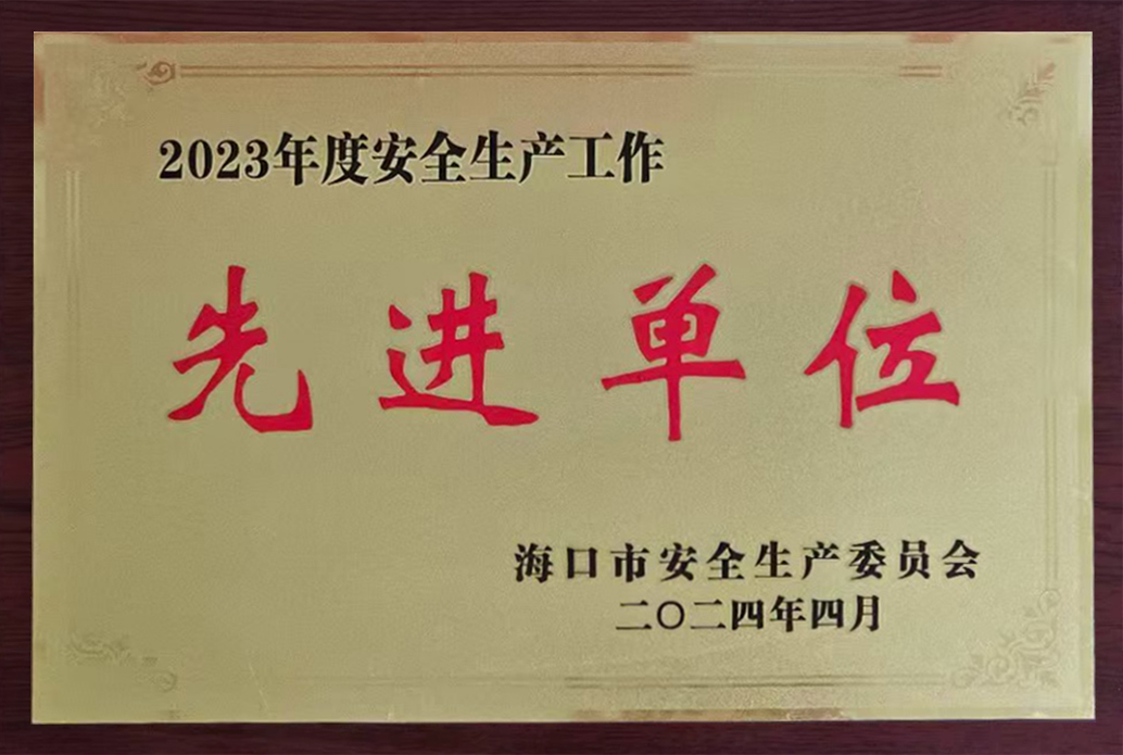 2023年度安全生产工作先进单位